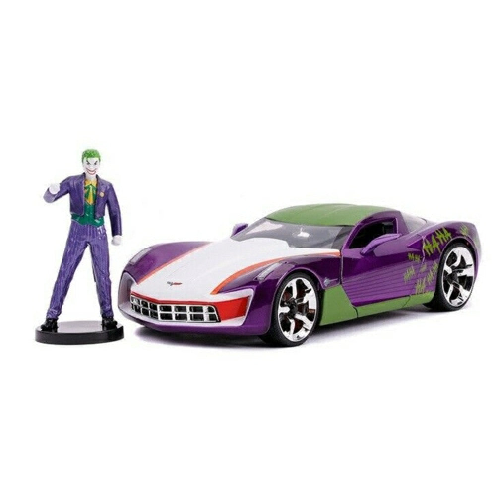 Chevrolet Corvette Stingray DC Comics with Joker Figure