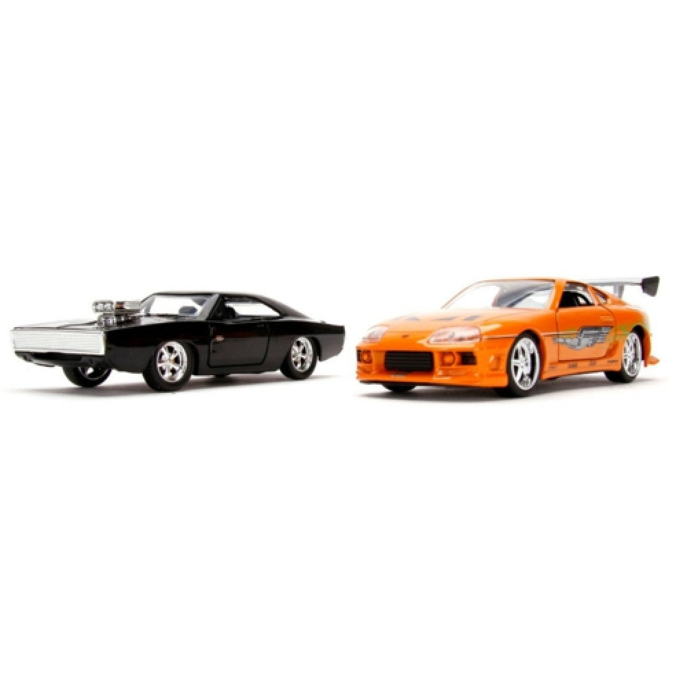 Fast and Furious Twin Pack; Dom's Dodge Charger and Brian's Toyota Supra