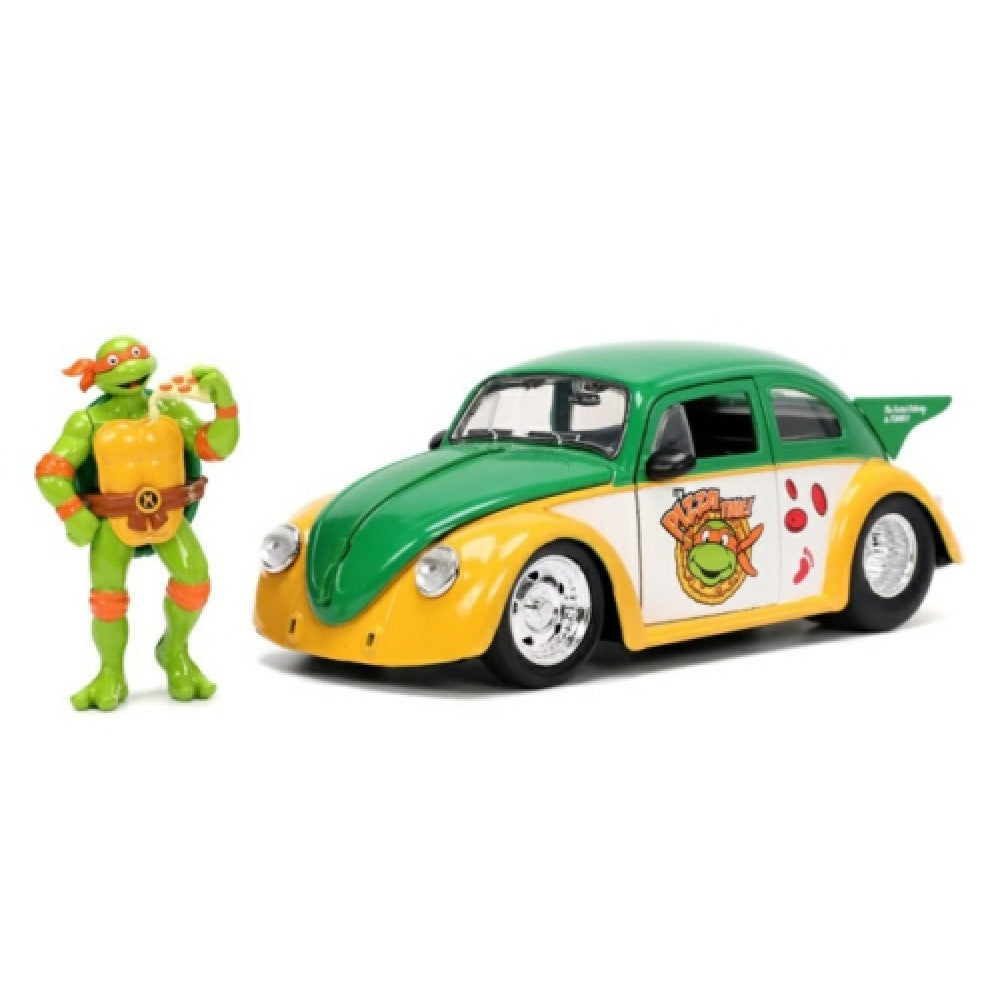 Teenage Mutant Ninja Turtles 1959 Volkswagen Drag Beetle with Michelangelo