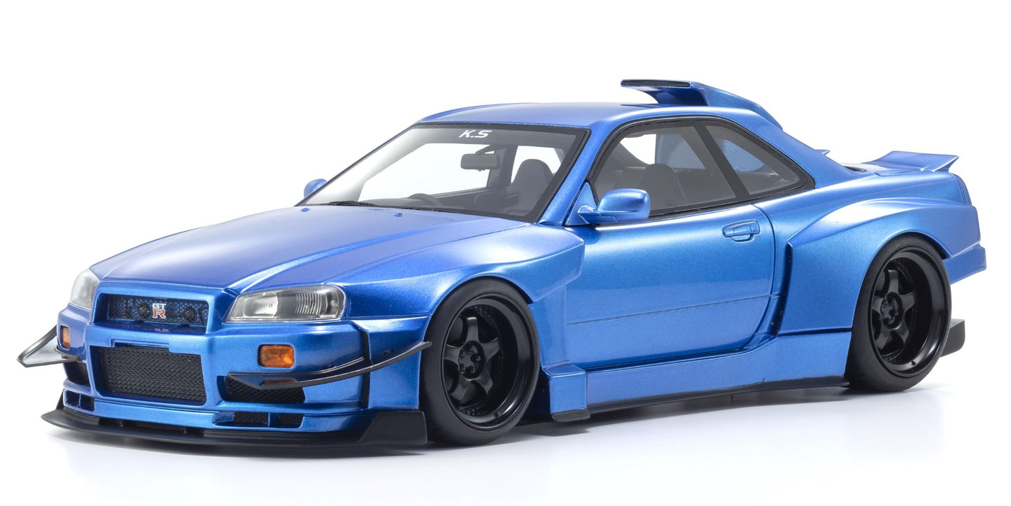 Nissan Skyline GT-R R34 Khyzyl Saleem Blue