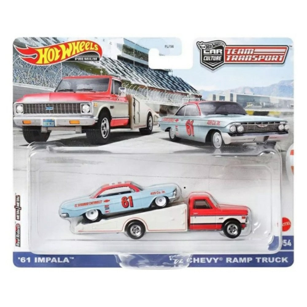Hot Wheels Team Transport '61 Impala and '72 Chevy Ramp Truck No.54