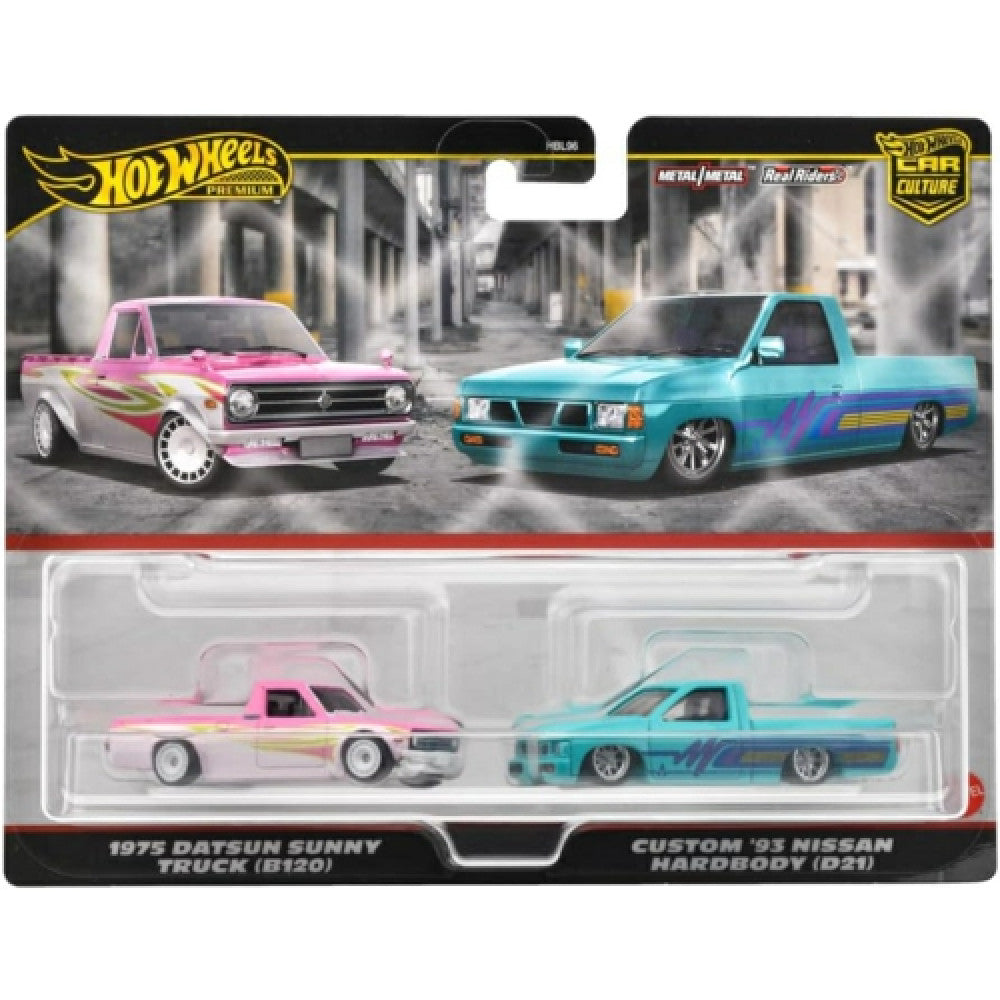 1975 Datsun Sunny Truck (B120) and Custom '93 Nissan Hardbody (D21)