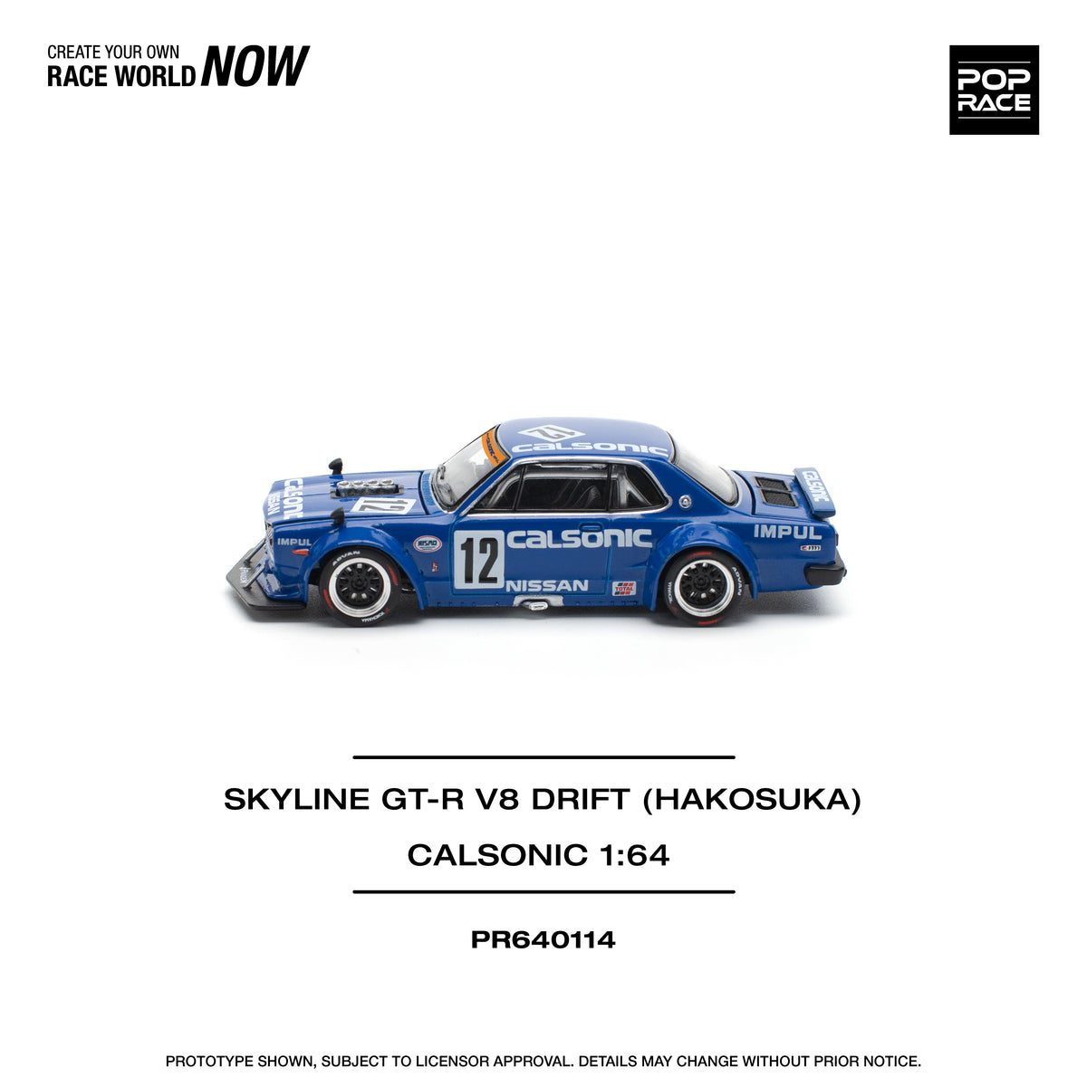 Nissan Skyline GT-R V8 Drift Hakosuka Calsonic