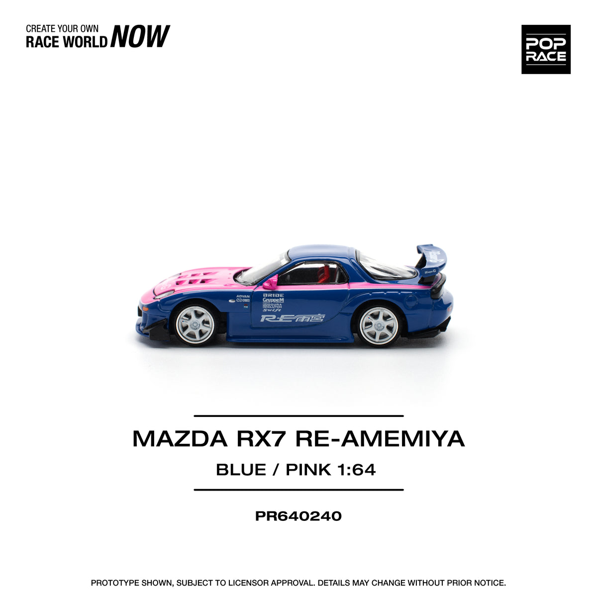 Mazda RX-7 RE-Amemiya Blue/Pink