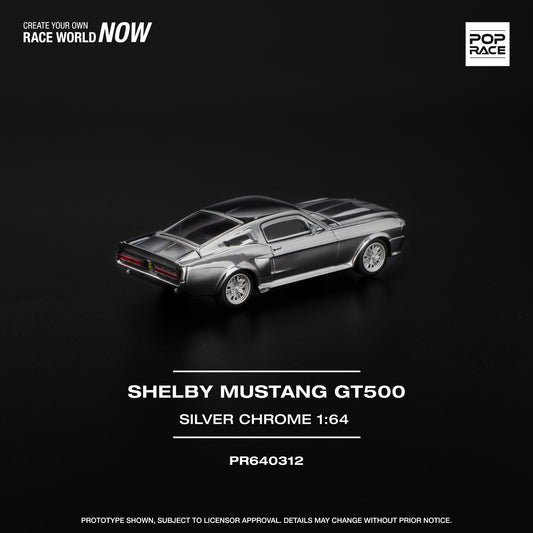 Shelby Mustang GT500 Silver Chrome