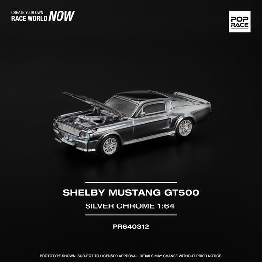 Shelby Mustang GT500 Silver Chrome