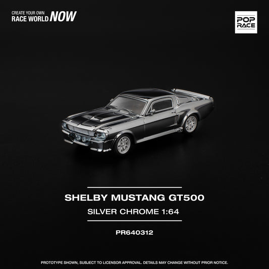 Shelby Mustang GT500 Silver Chrome