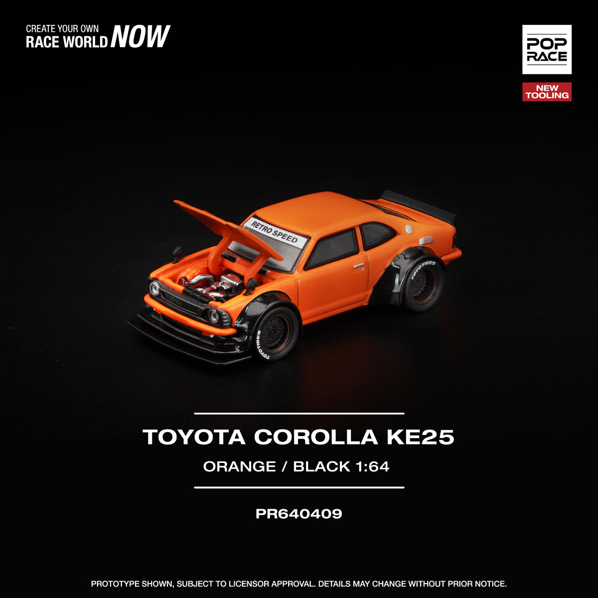 Toyota Corolla KE25 Orange